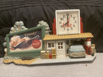 1990 COCA COLA BILLBOARD AND GARAGE CLOCK