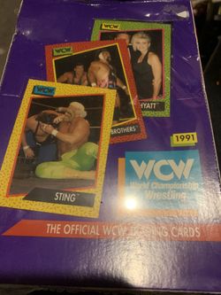 1991 WCW Wrestling Cards Unopened Box. $45