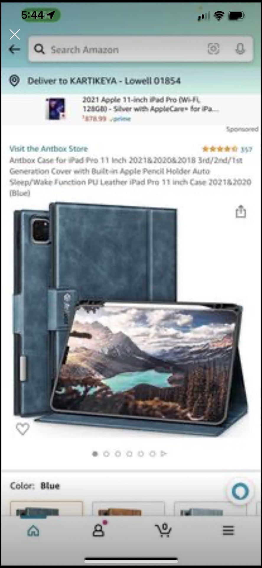 Ipad 11” 2018 Leather Case Brand New