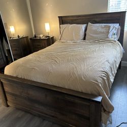 Queen Bedroom Set With Mattress 