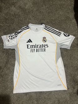 Adidas Real Madrid white home shirt 25/26