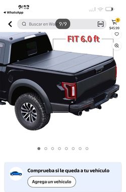 Heavy-Duty Fiber Quad-Fold Tonneau Truck Bed Cover for 6' Tacoma 2016 - 2022