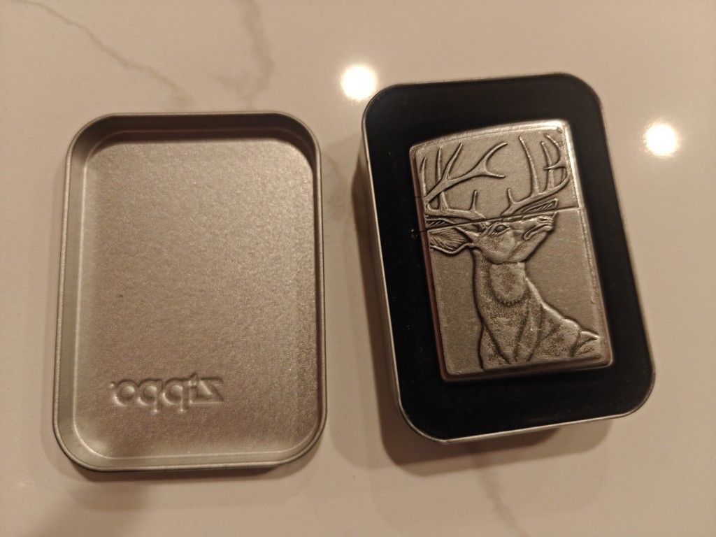 Early 2000s Deer Zippo Lighter