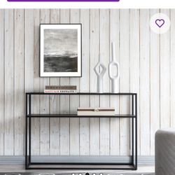 Duran 42” Glass Top Console Table 