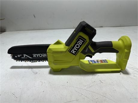 Ryobi One+18V 6in Cordless Battery Compact Pruning Mini Chainsaw(Tool Only)