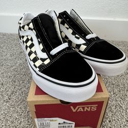 Vans Old Skool Primary Checkerboard Black/White | Brand New in Box (Originally $74.99) 