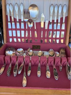 Vintage silver plated flatware