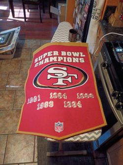 "San Francisco" 49ers banner...