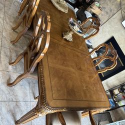 Dining Table And Cabinet Set 