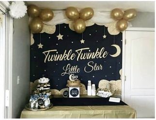 Twinkle twinkle little star theme party decoration custom made on order