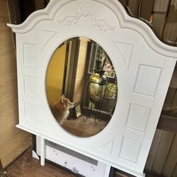 Bedroom Dresser Mirror (White)