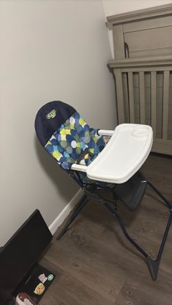 High chair and bouncy chair