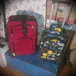 2 suitcases