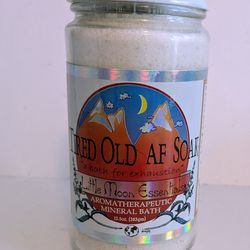 Tired Old Soak Aromatherapeutic Mineral Bath Essential ouls