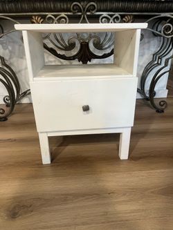White nightstand