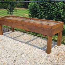 (2) Wooden Garden Beds