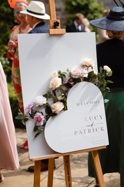 Floral welcome sign(please read description )