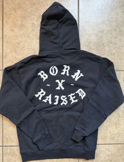 Born X Raised Rocker Black Hoodie Size Medium New