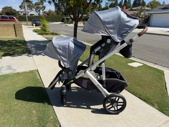 UPPAbaby VISTA Double Stroller + PiggyBack Board & Parent Organizer