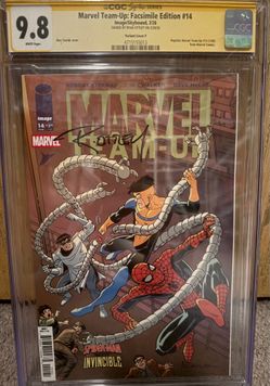 MARVEL TEAM-UP-FACSIMILE EDITION 14 Saviuk Cover CGC 9.8, SIGNED BY RYAN OTTLEY