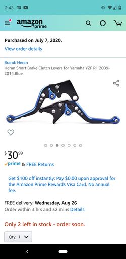 Clutch and brake levers r1