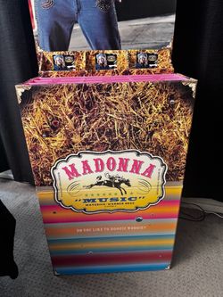 HTF! Madonna Music Album Promo Floor  Display Dated 2000 measures over 5 Feet Tall! Ray of Light Confessions LOOK!