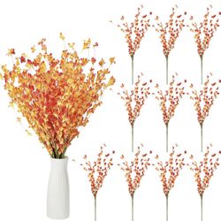 30 Pack Artificial Fall Flowers for Vase, Fake Babys Breath Flower Fall Decorati