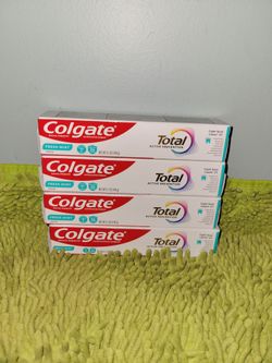 4 Colgate Total 5.1oz Fresh Mint paste