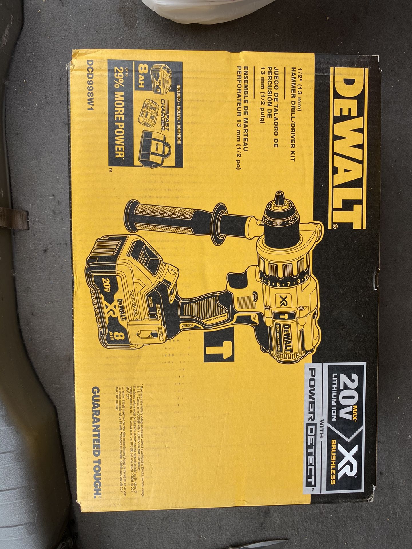 DeWalt 1/2in hammer drill/driver kit