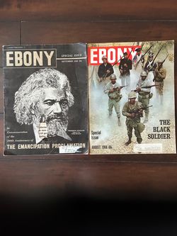 2 Ebony -The Emancipation Proclamation, Hundredth Anniversary, Magazine /August 1968 Black Soldier Special Issue