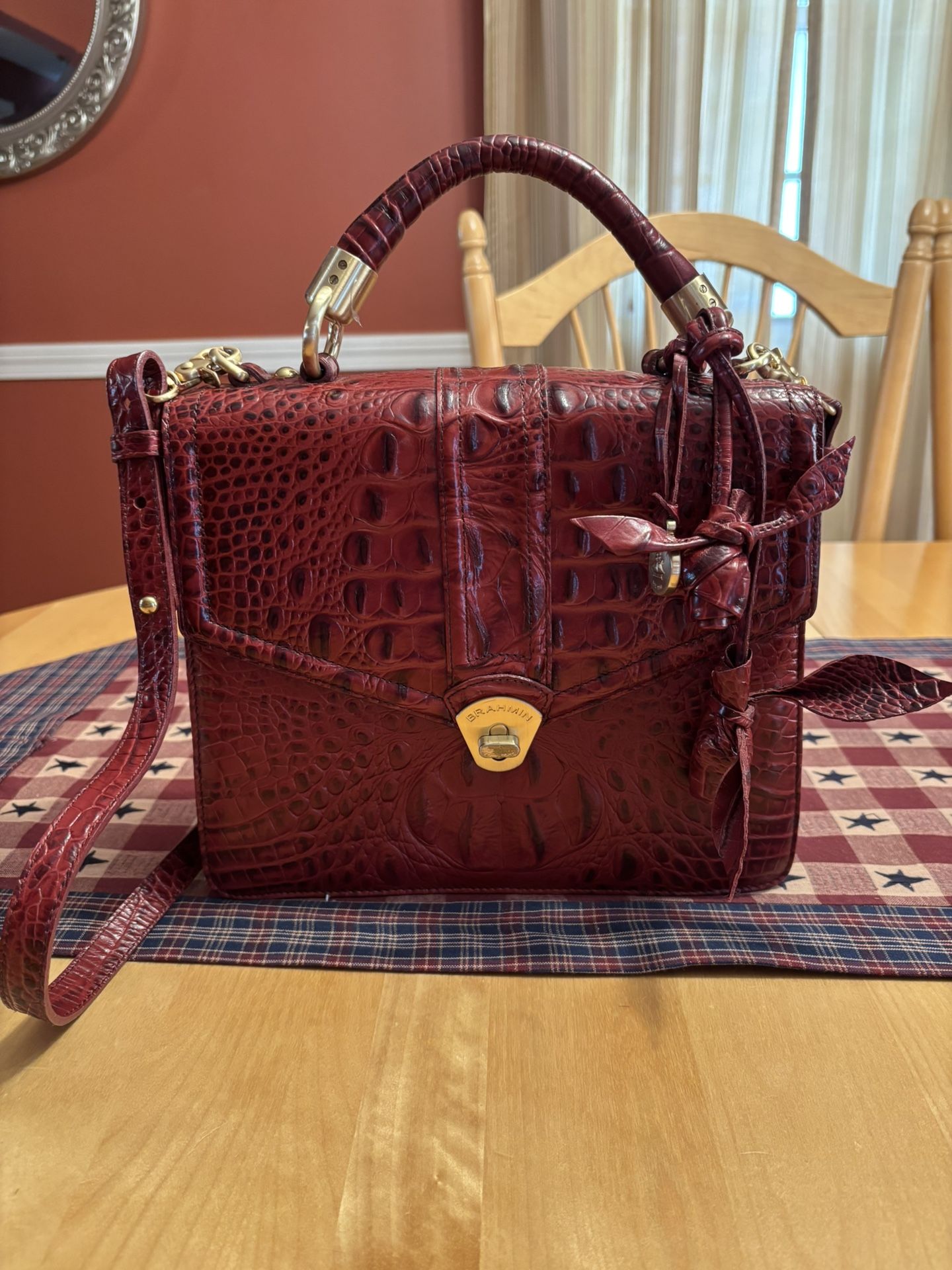 Brahmin Red Olivia Rose