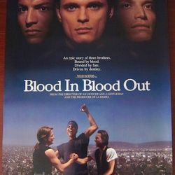 ORIGINAL 1993 VINTAGE STUDIO RELEASE BLOOD IN, BLOOD OUT & Alternate Title BOUND BY HONOR Movie Posters