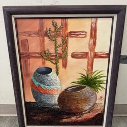 Vintage Desert Painting