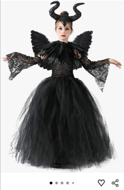 Girls Maleficent Halloween costume