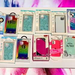 Lot of iPhone 13, 12/12 Mini/Pro, 11/XR, X/Xs & 7 Wireless Charging Soft & Hard Cases +Extras** $45 OBO
