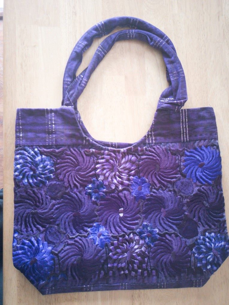 Guatemalan Tote Bag Purple