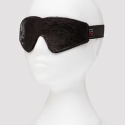 Black Rose Faux Fur Lined Blindfolds