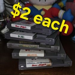 Nintendo Nes Games $2 Each 