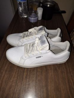 White Puma Tennis Shoes
