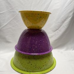 Zak Designs Confetti Nesting Bowls – Set of 3