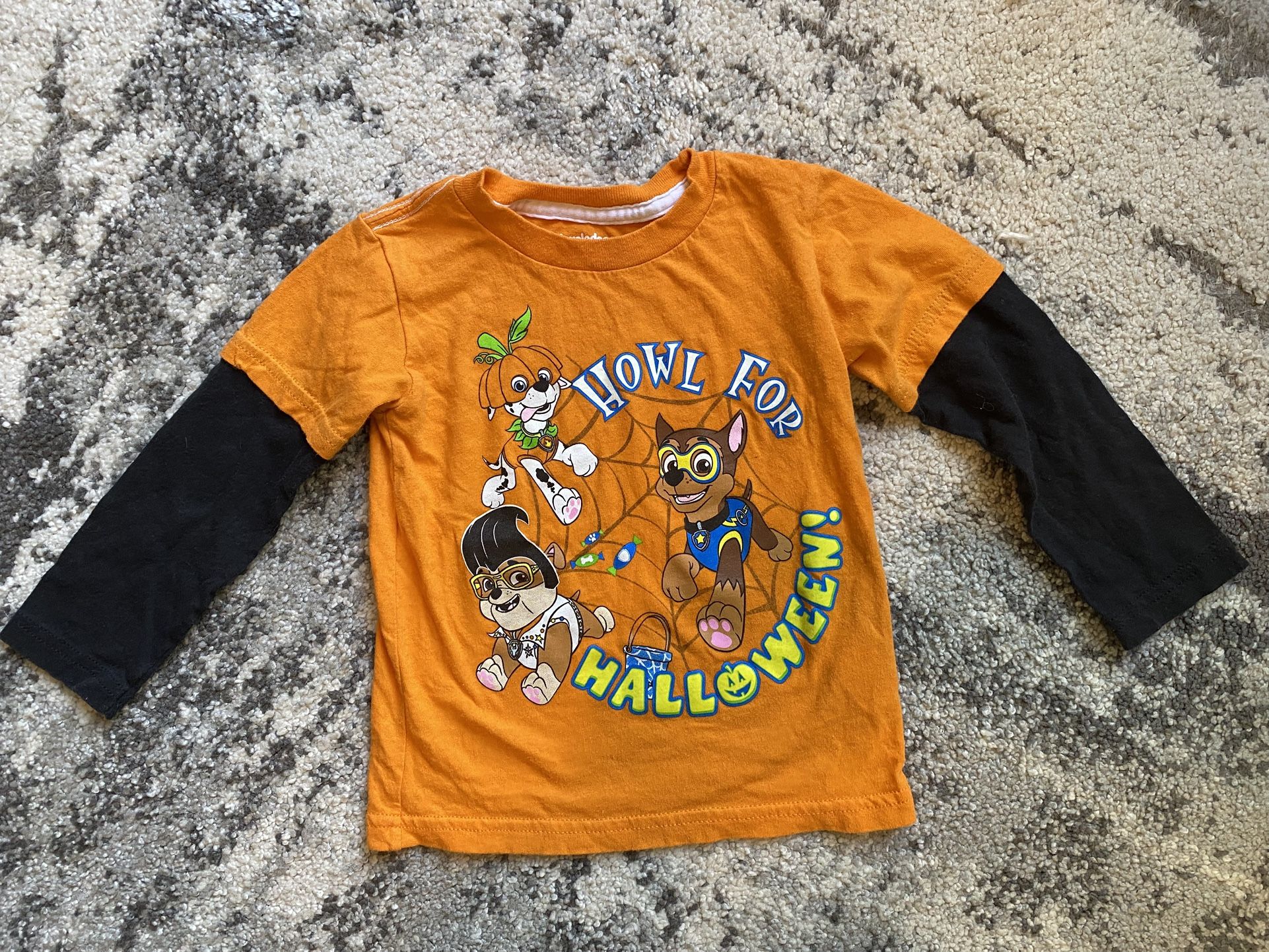 Paw Patrol Howl for Halloween Toddler Boys Long Sleeve Shirt 18 Months Glow in The Dark
