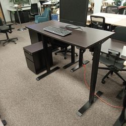 Small Electronic Sit / Stand Desk (48" × 24")
