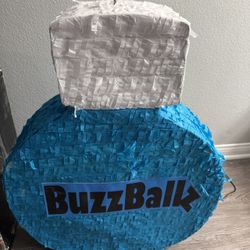 blue buzzball pinata