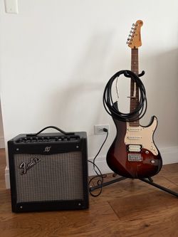 Yamaha Pacifica with Fender Mustang 1