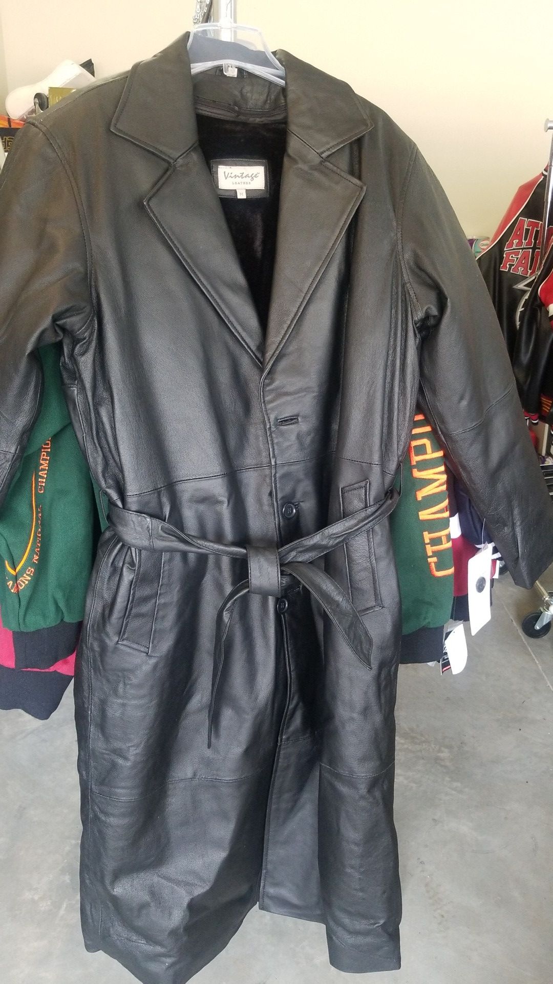 Brand new Long cot. Leather one. Inside With lining. Size. M