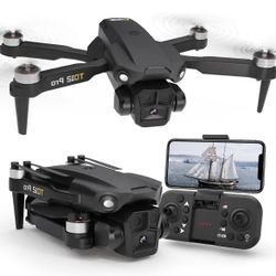 Brushless Motor Mini Drones with 2 Cameras FPV Transmission Motorised Adjustable 90° Optical Flow Positioning RC Quadcopter