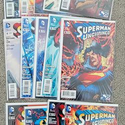 Lot Of 14: SUPERMAN UNCHAINED #1-9 VARIANT COVERS DC COMICS NEW 52 2013