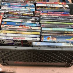 Crate Of DVD Movies 