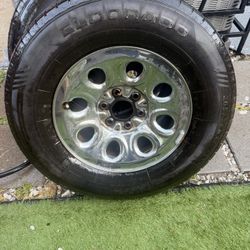     17” OEM 6-Lug Truck Wheels + Tires - Great Deal