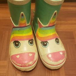 Unicorn Rain Boot Size 11/12